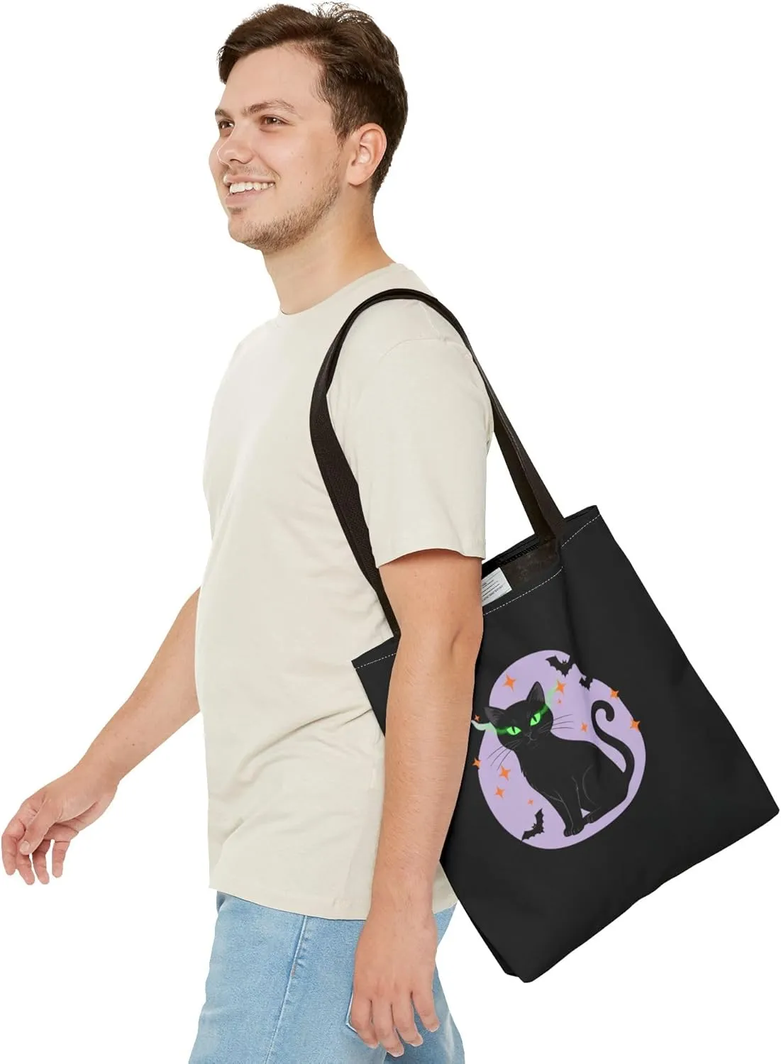 Copy of Halloween Cat Tote Bag – Spooky Themed Reusable Shoulder Bag for Trick-or-Treat & Everyday Use