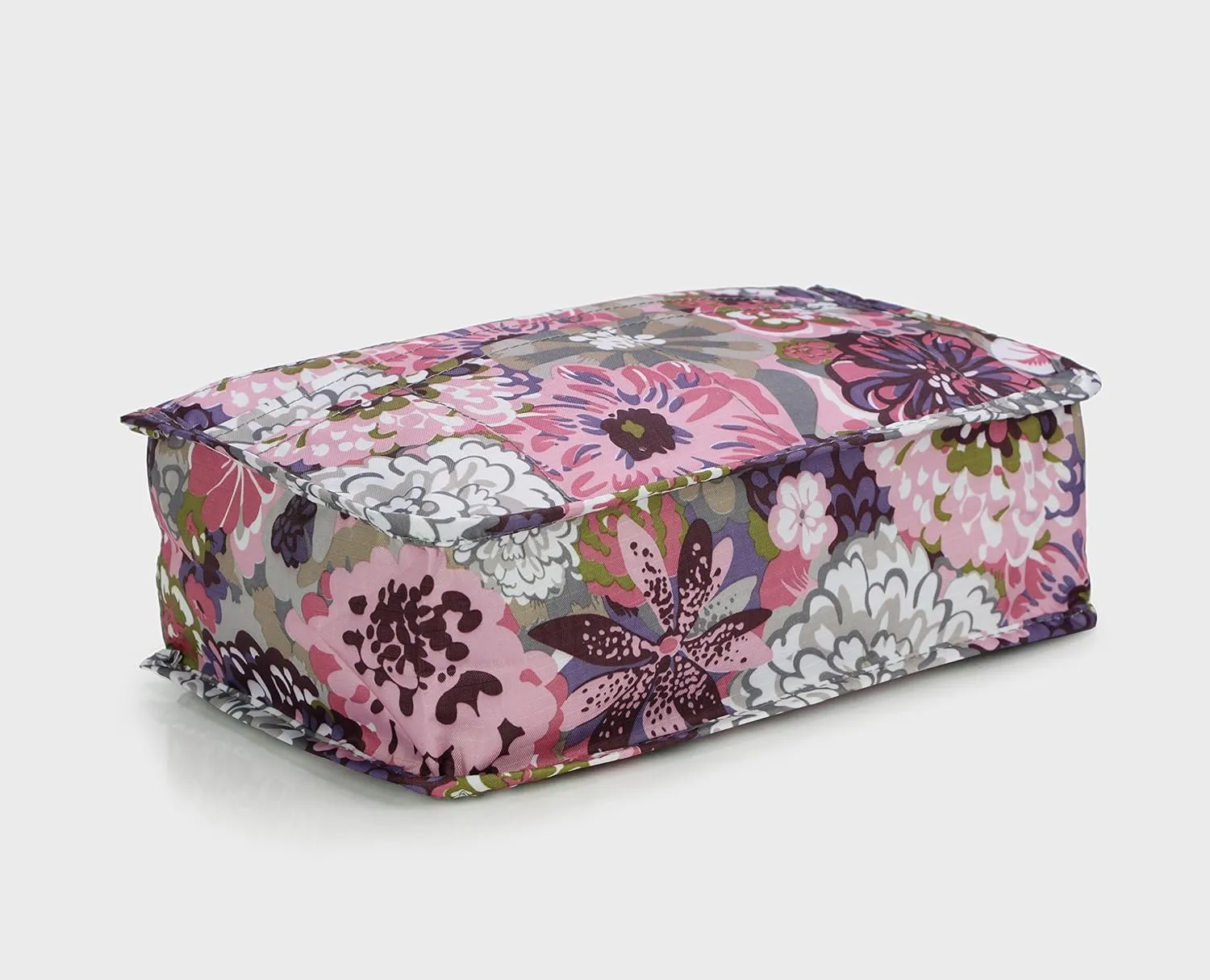 Cosmetic Bag for Women Cute Printing 14 Pockets Expandable Makeup Organizer Purse with Handles (Peony)