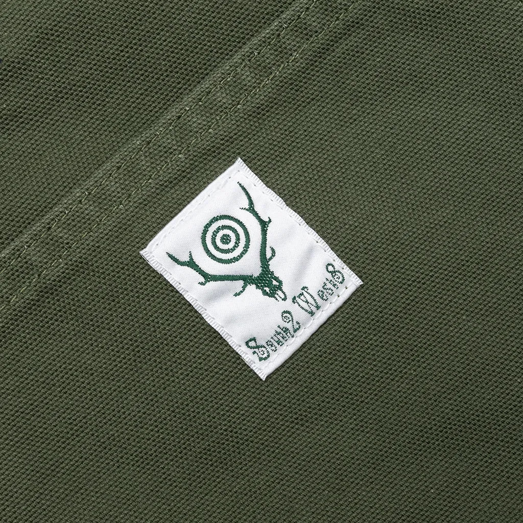 Cotton Canvas Painter Pant - Moss Green