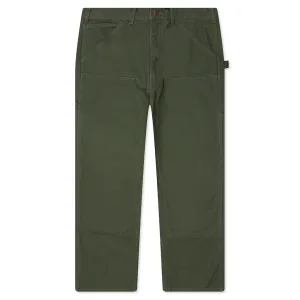 Cotton Canvas Painter Pant - Moss Green