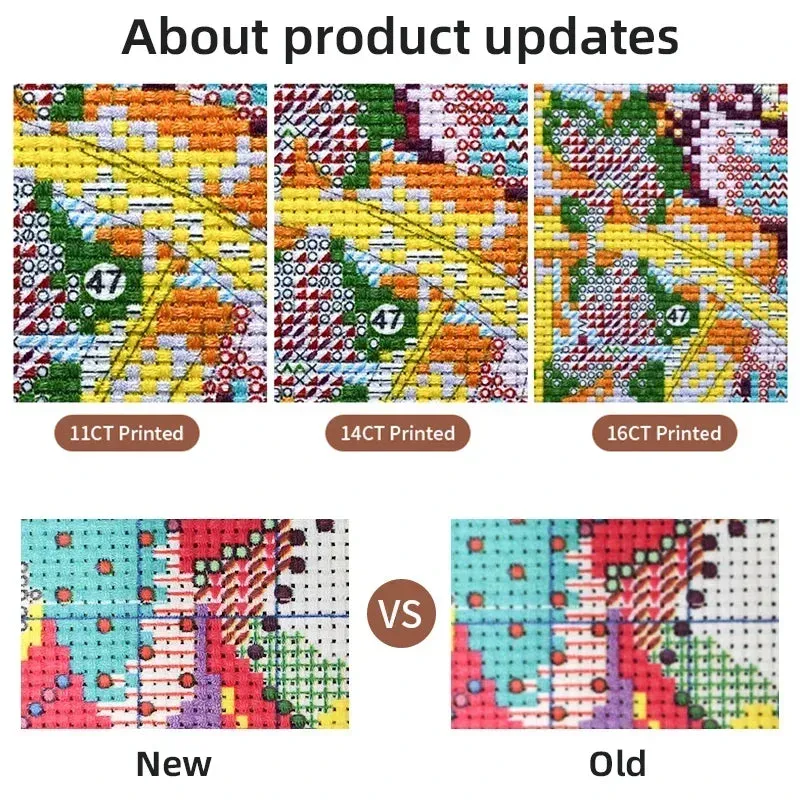 Cross Stitch Kits For Beginners - The Learned Cat Animal Pattern