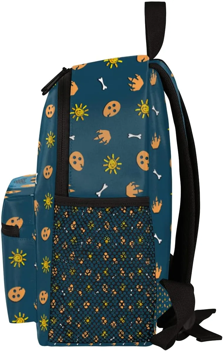 Custom Kids Name Toddler Backpack Dinosaur Car Personalized School Bookbag for Girls Boys - Dino Eggs Sun-1