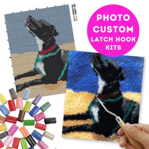 Customised Latch Hook Rug Making Kits - Large Photo