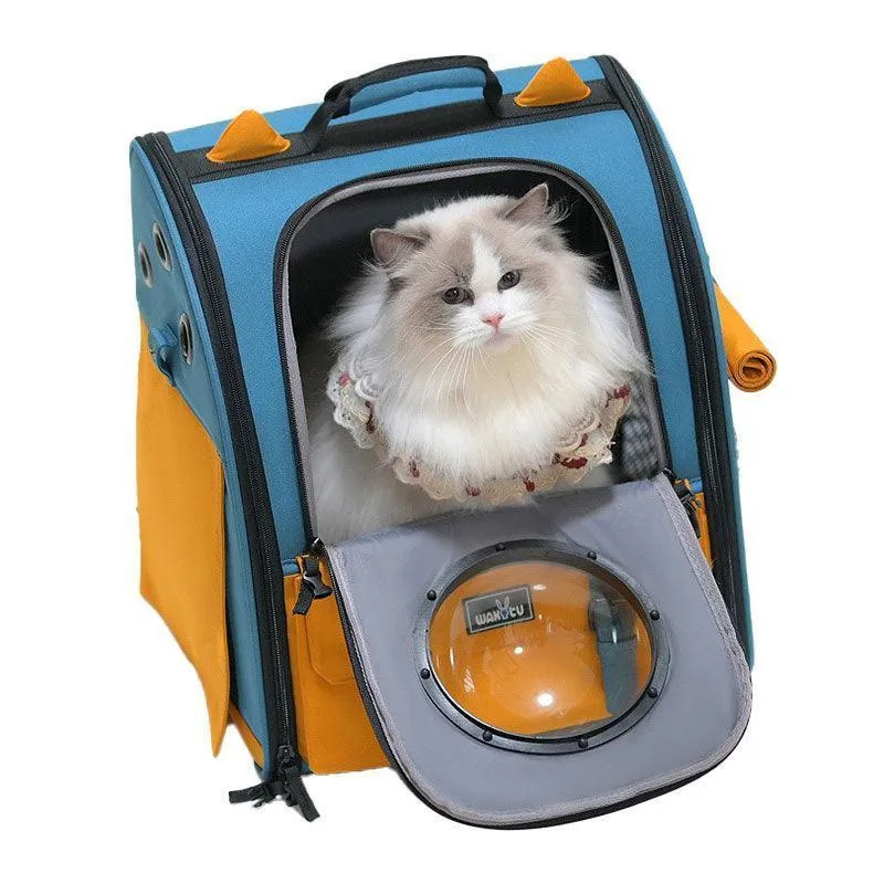 Cute Cat Carriers Foldable 3 Color Bubble Backpack