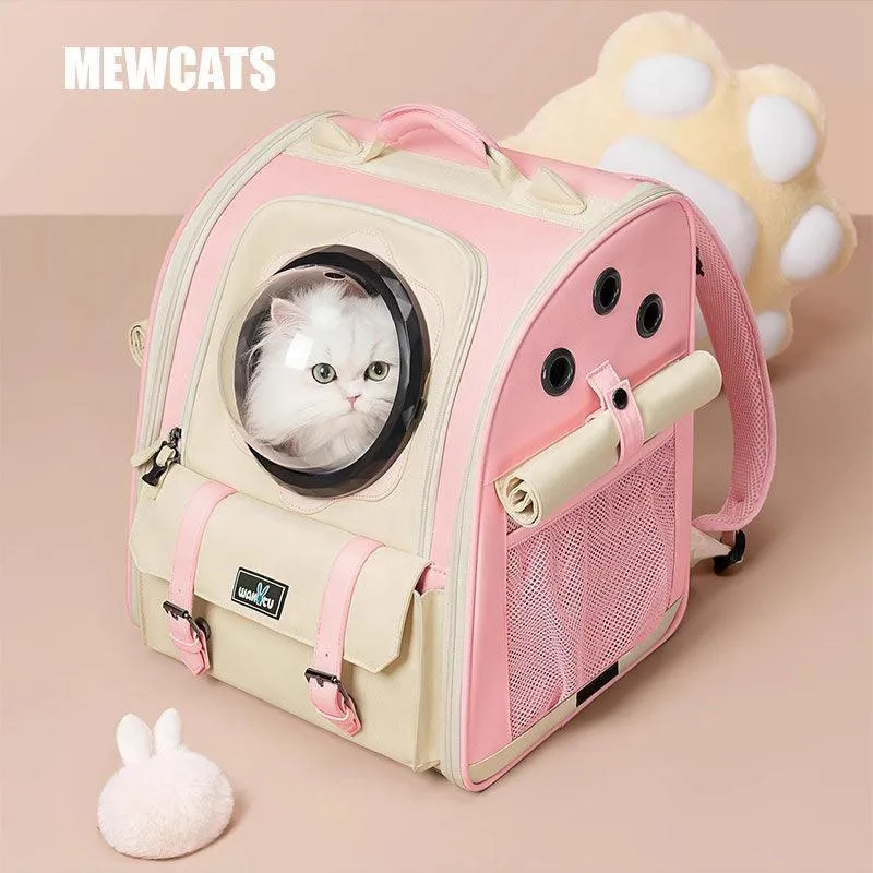 Cute Cat Carriers Foldable 3 Color Bubble Backpack