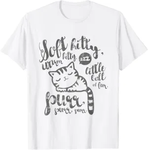 Cute Soft Kitty Warm Kitty Happy Kitty Sleepy Kitty T-Shirt
