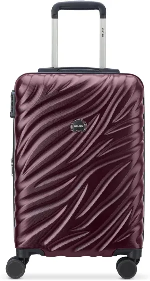 Delsey Paris Alexis Durable Hardside Luggage, Expandable Lightweight 4-Wheel Spinner, Easy Grip Telescoping Handle for Smooth Mobility, TSA-Lock Incorporated, Men and Women, Burgundy, Carry-On 21-Inch