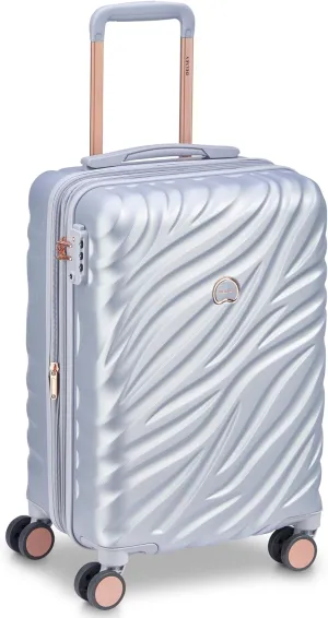 DELSEY PARIS Alexis Durable Luggage, Expandable Lightweight 4-Wheel Spinner, Easy Grip Handles for Smooth Mobility, TSA-Lock Incorporated, Men and Women, Platinum/Rose Gold, Carry-On 21-Inch
