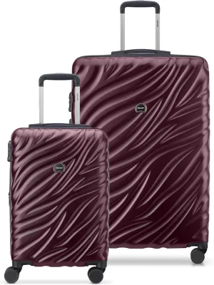 DELSEY PARIS Alexis Durable Luggage Set, Expandable & Lightweight 4-Wheel Spinners, Easy Grip handles for Smooth Journeys, TSA-Lock Incorporated, Men and Women, Burgundy, 2-Piece Set (21"/29")