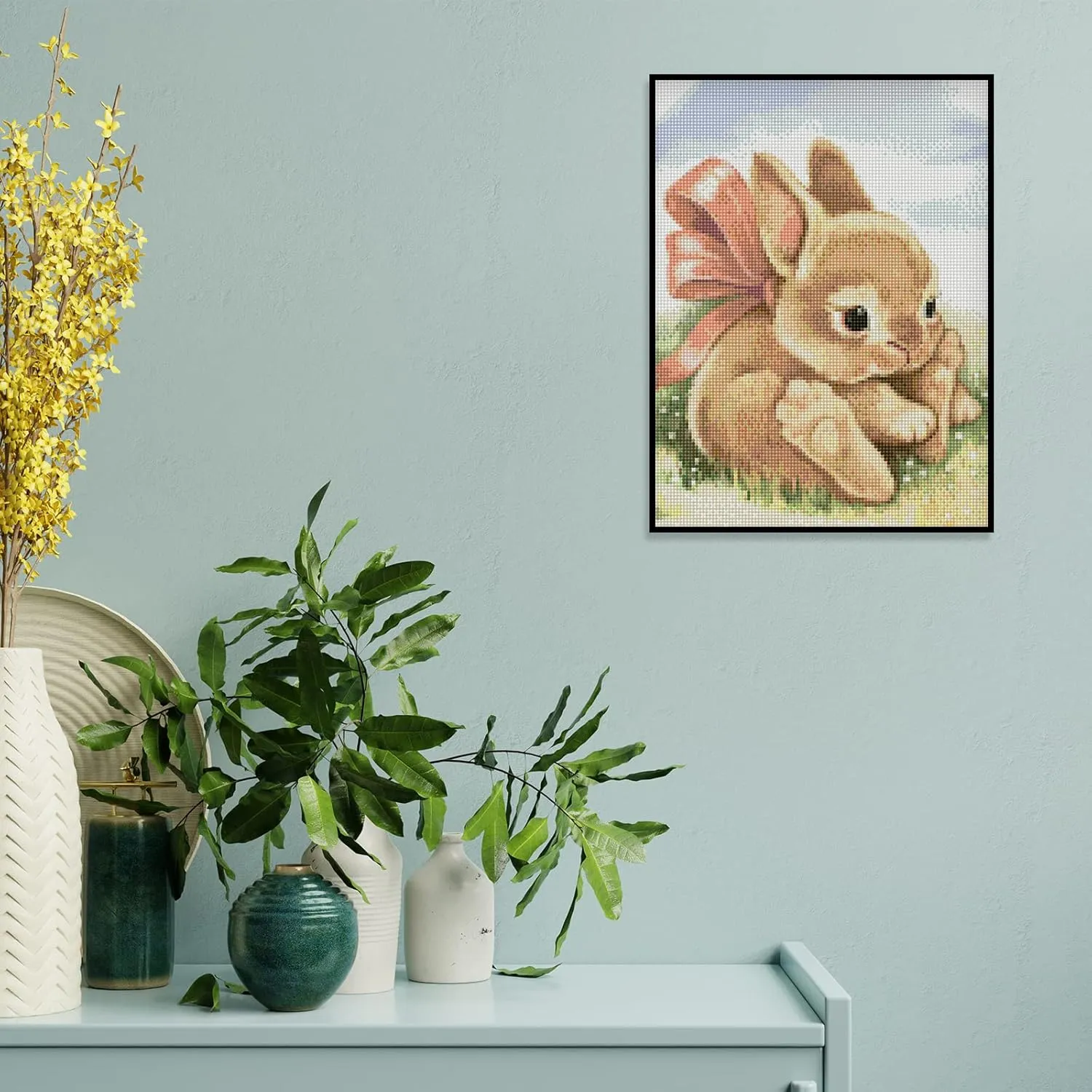 Diamond Painting Kits - Forest Running Horse DIY Diamond Painting Stress Relief Cross Stitch Digital Oil Painting Artwork, Suitable for Family Interactive Gift - 16x24inch Home Decor, Room Decor