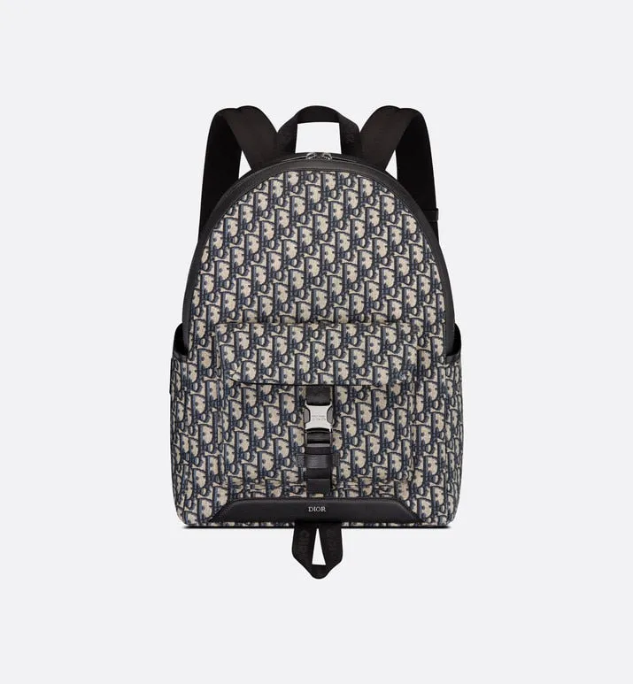 Dior Explorer Backpack • Beige and Black Dior Oblique Jacquard