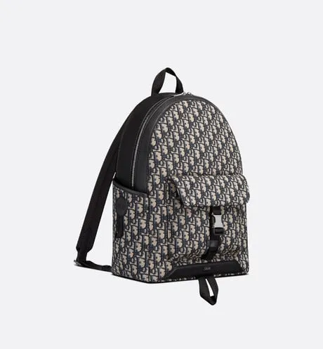 Dior Explorer Backpack • Beige and Black Dior Oblique Jacquard
