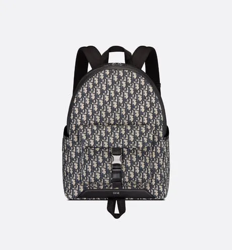 Dior Explorer Backpack • Beige and Black Dior Oblique Jacquard