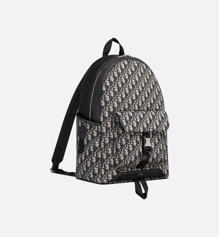 Dior Explorer Backpack • Beige and Black Dior Oblique Jacquard