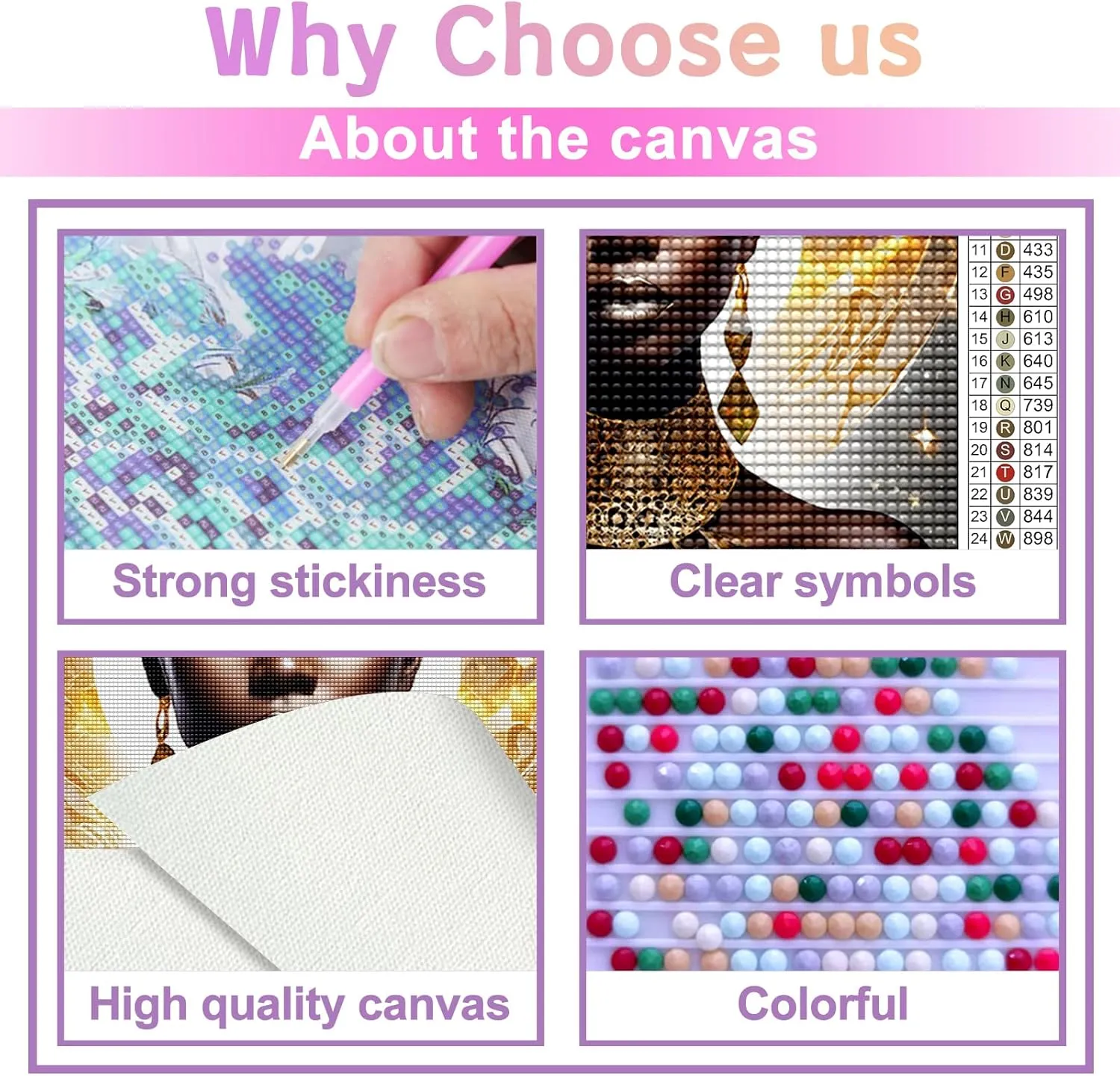 Directo Diamond Painting Kits for Adult,DIY 5D African American Diamond Art Kits,Portrait Full Drill Round Crystal Happy African Women Diamond Dots Art Crafts for Home Wall Decor 18x25inch