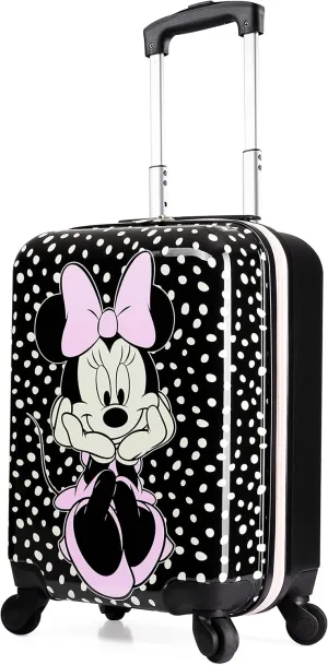 Disney Kids Suitcase with Wheels - 19”, 4 Wheels Hard Shell Luggage Case
