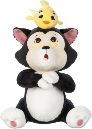 Disney Store Official Pinocchio 85th Anniversary Stuffed Animals - Figaro & Cleo Cat Plush - Embroidered Features, Organza Fins, Soft Huggable Stuffing - Disney Vault Collection Plushie