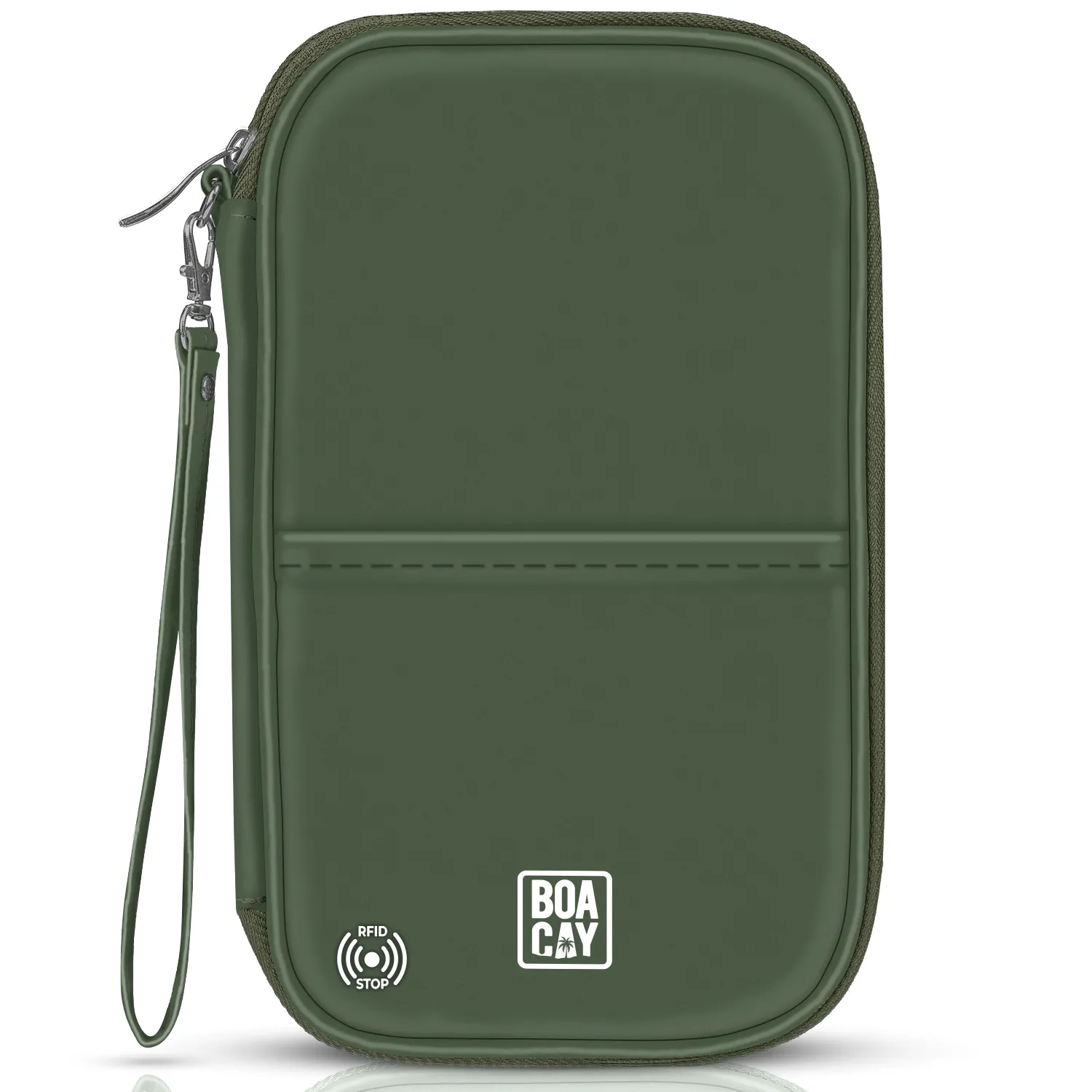 Document Organizer & Wallet (with RFID Blocker) - Olive Green