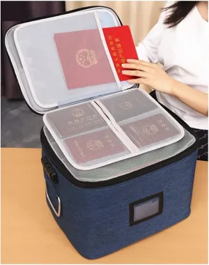 Document Organizer with Lock, File Organizer Bags Document Bag Waterproof with Safe Code Lock, Storage Pouch Credential Bag Diploma Storage Important Document and File Pocket