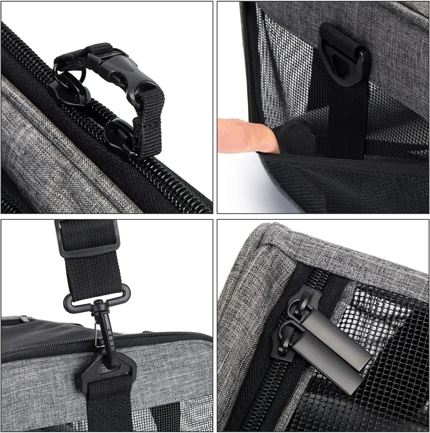 Dog Cat Carrier Bag Soft Side Travel Carriers TSA Airline Approved Transport Medium Size Pet Moving Backpack Bag Accessories