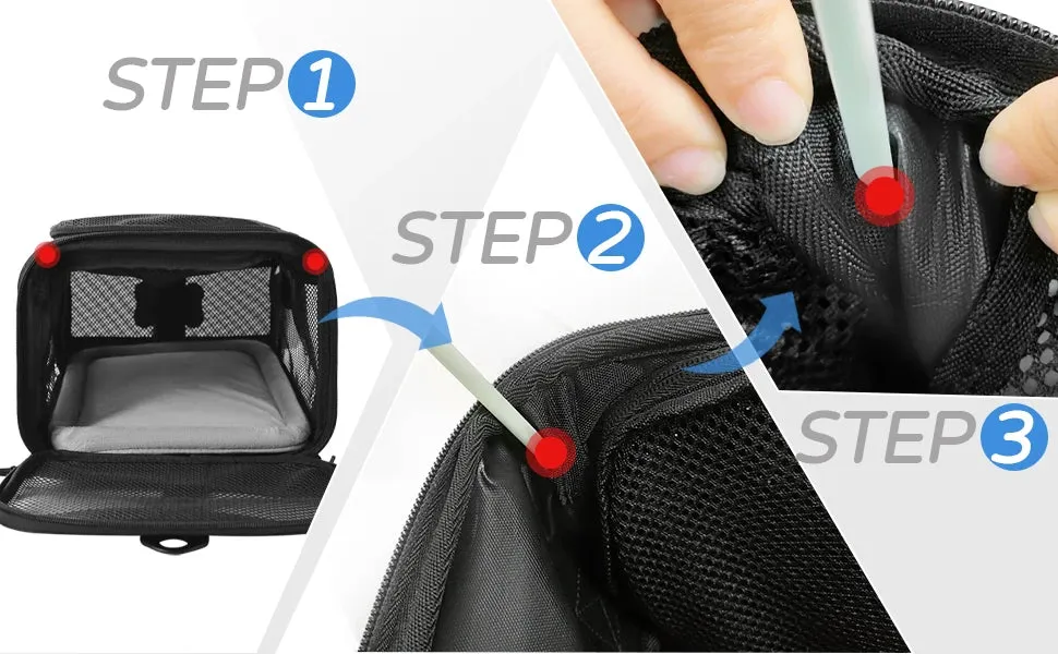 Dog Cat Carrier Bag Soft Side Travel Carriers TSA Airline Approved Transport Medium Size Pet Moving Backpack Bag Accessories