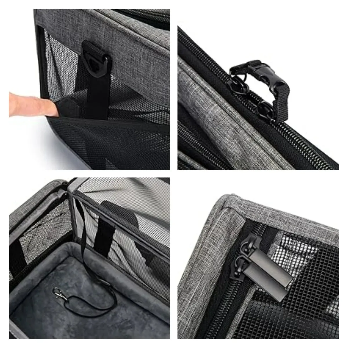 Dog Cat Carrier Bag Soft Side Travel Carriers TSA Airline Approved Transport Medium Size Pet Moving Backpack Bag Accessories