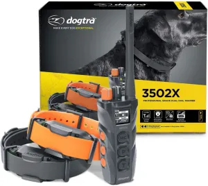 Dogtra 3502X Long Range IPX9K Waterproof 1.5-Mile 2-Dog Expandable Dual DIAL Remote Dog Training E-Collar for Professionals Competition and Working Dog Trainers