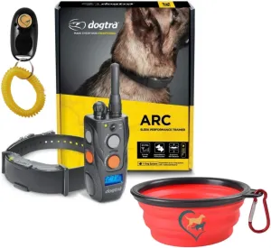 Dogtra ARC Dog Training E-Collar - 3/4 Mile Range - Waterproof - Rechargeable - Static, Vibration and Audible Tone - for Small, Medium or Large Dogs