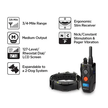 Dogtra ARC Ultra-Slim Ergonomic 3/4-Mile 2-Dog Expandable E-Collar