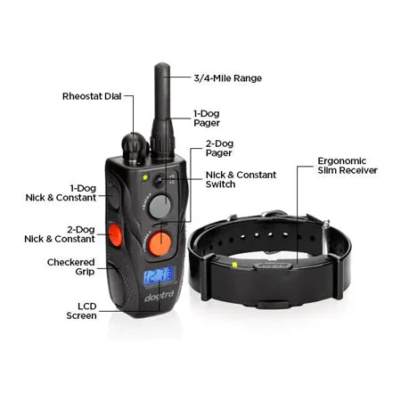 Dogtra ARC Ultra-Slim Ergonomic 3/4-Mile 2-Dog Expandable E-Collar