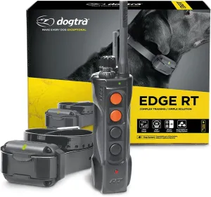 Dogtra Edge RT Long Range High-Output 1-Mile Waterproof 3-Dog Expandable Remote Dog Training E-Collar with Combination Boost Control for Professionals