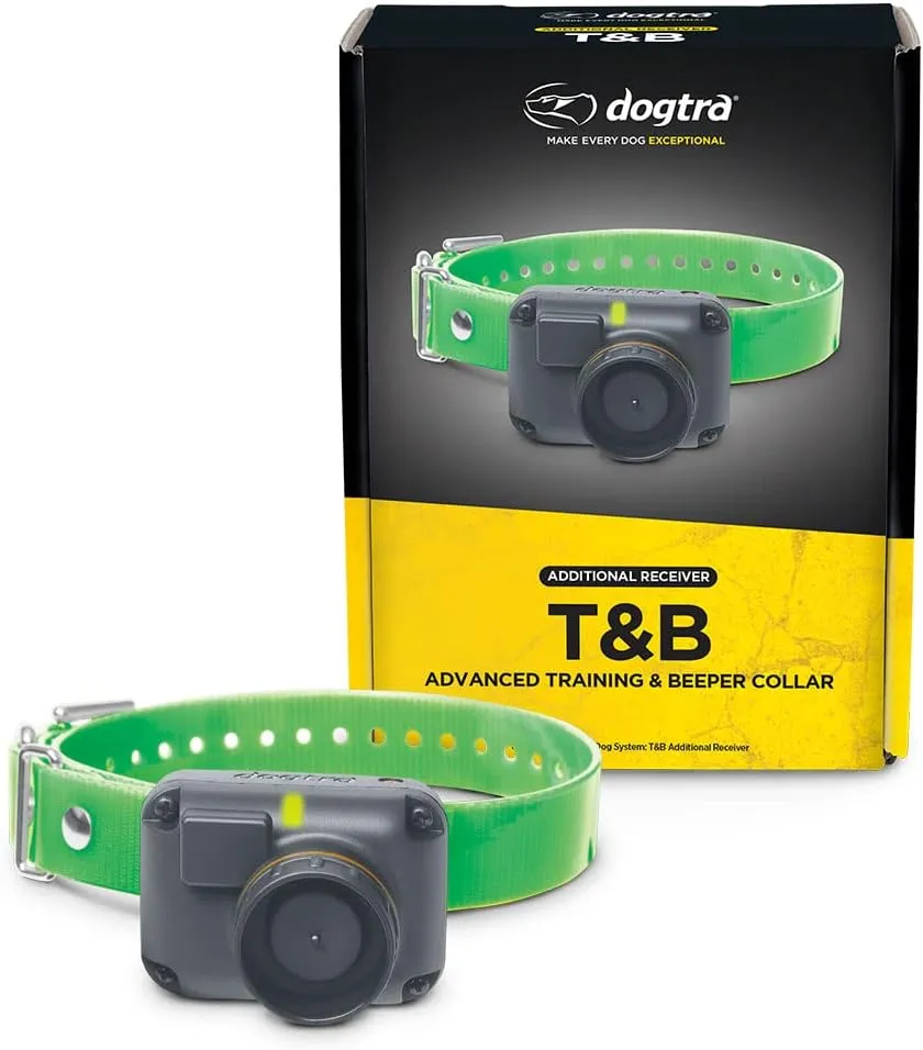 Dogtra T&B Additional Receiver Green Long Range Training & Beeper Remote Dog Training E-Collar Receiver for Upland Gun Dog