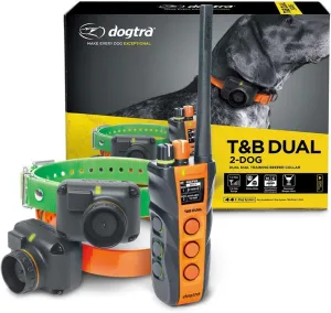 Dogtra T&B Dual 2-Dog Long Range 1.5-Mile Expandable Dual DIAL Training & Beeper Remote Dog Training E-Collar for Upland Gun Dog