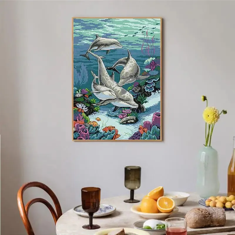Dolphin Marine Animal Patterns - Cross Stitch Kits