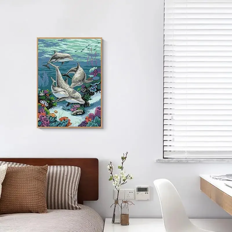 Dolphin Marine Animal Patterns - Cross Stitch Kits