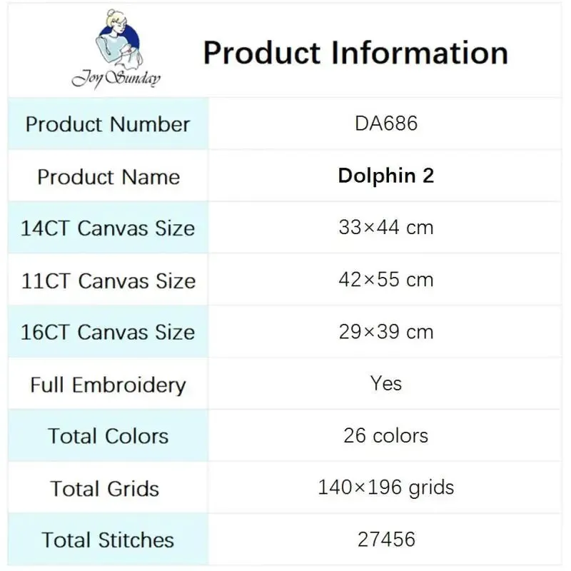 Dolphin Marine Animal Patterns - Cross Stitch Kits