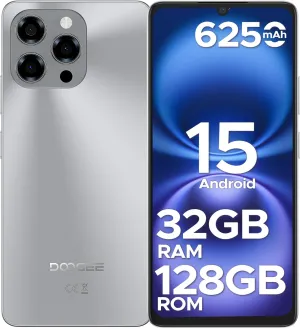 DOOGEE Note 58 Unlocked Cell Phone,Android 15 Smartphone with 32GB 128GB/2TB TF Expand,6250mAh Battery, 6.75"HD  90Hz Cellphone,4G Dual SIM Mobile Smart Phones, Widevine L1/NFC/OTG/Face Unlock,Natural