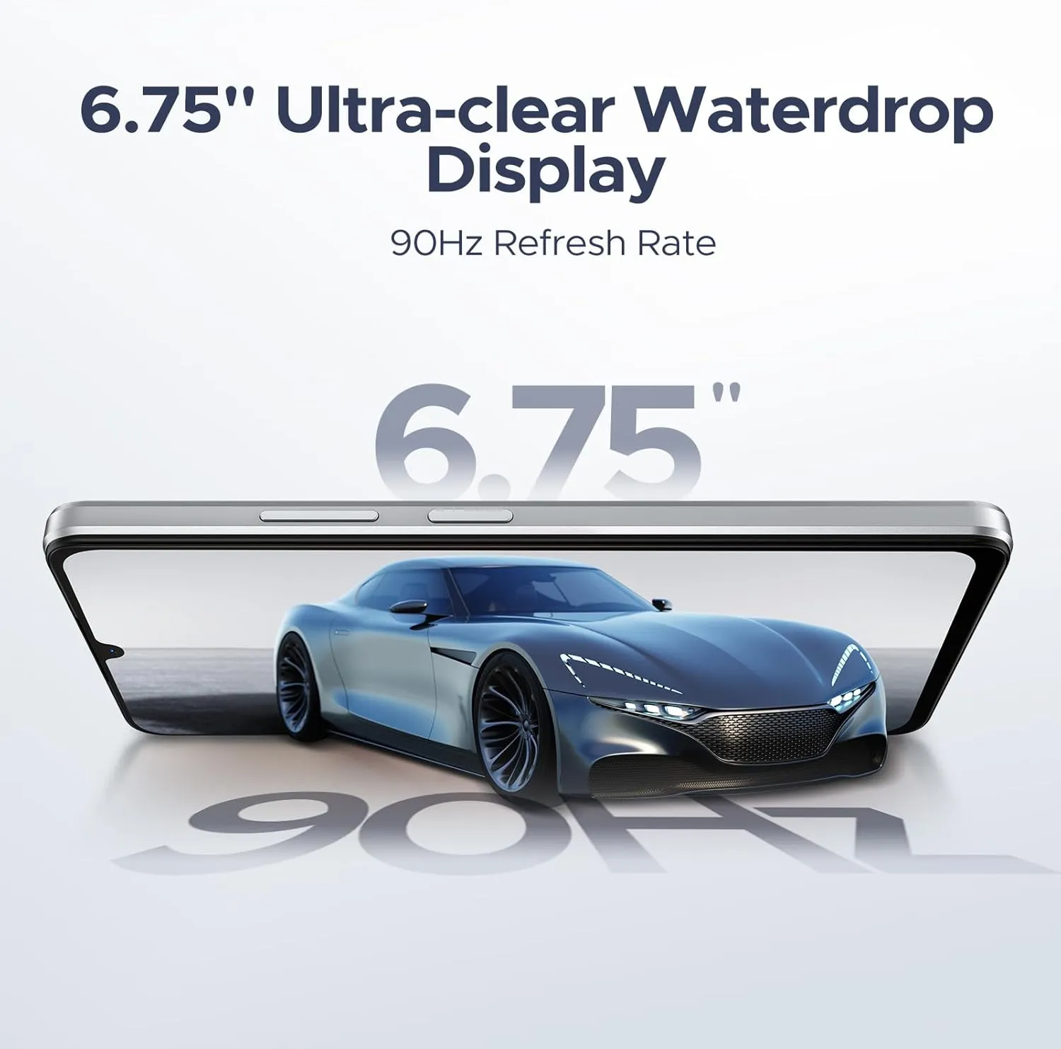 DOOGEE Note 58 Unlocked Cell Phone,Android 15 Smartphone with 32GB 128GB/2TB TF Expand,6250mAh Battery, 6.75"HD  90Hz Cellphone,4G Dual SIM Mobile Smart Phones, Widevine L1/NFC/OTG/Face Unlock,Natural