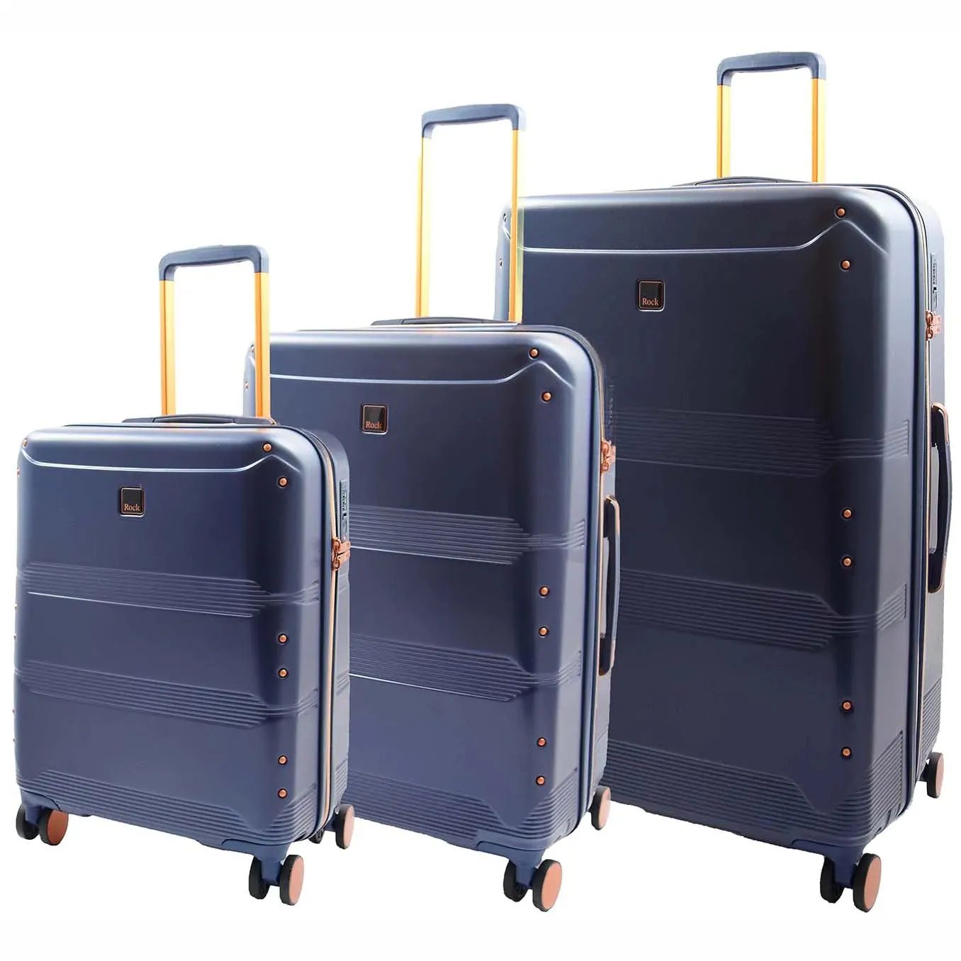 DR513 Expandable Travel Luggage With 8 Wheels Navy