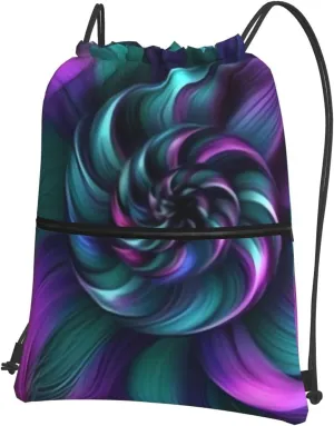 Drawstring Bag Gym Sack Drawstring Backpack Sport Gym Sack Cinch Bag Beautiful color Sport Bags for Travel, Beautiful Color, One Size