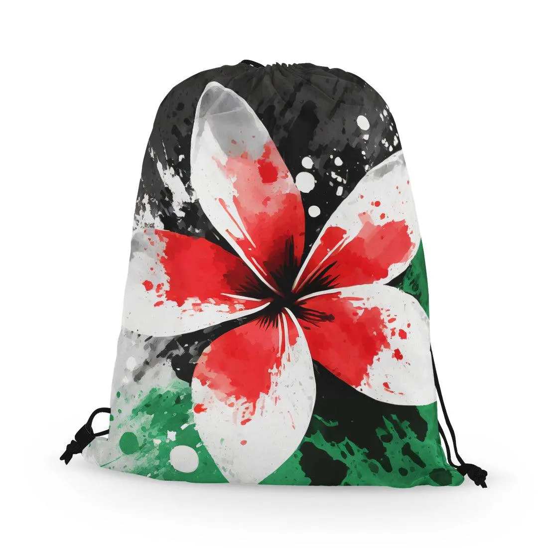 Drawstring Bag Palestine flower