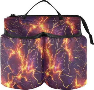 Drink Holder Travel Folding Lightning Bolts Gradient Color Attachment Cup Holder Travel Accessories Gift World Travelers