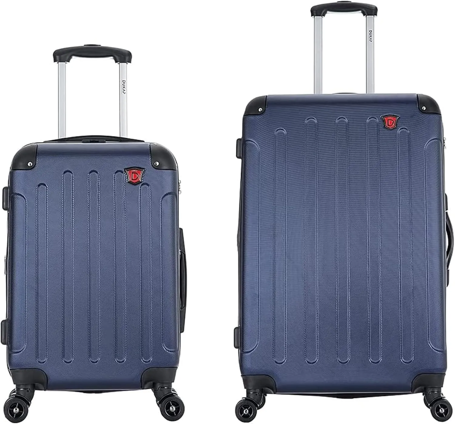 DUKAP INTELY Hardside Luggage Set with Spinner Wheel | Spacious Traveling Suitcases, Travel Suitcases with TSA Lock and Ergonomic GEL Handle | 2 Piece Set (20"/32") | Blue
