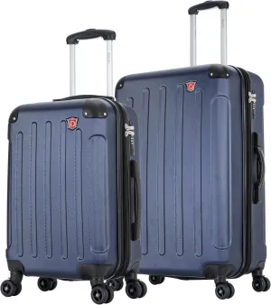 DUKAP INTELY Hardside Luggage Set with Spinner Wheel | Spacious Traveling Suitcases, Travel Suitcases with TSA Lock and Ergonomic GEL Handle | 2 Piece Set (20"/32") | Blue