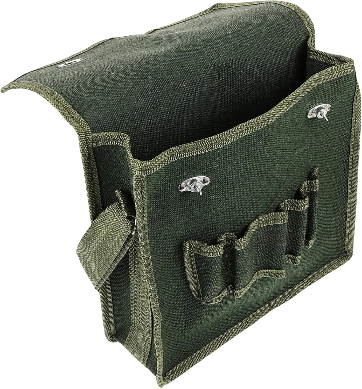 Durable Canvas Tool Organizer Bag Portable Shoulder Tool Storage Waist Bag for Men for Carpentry Outdoor Work and Home Repairs