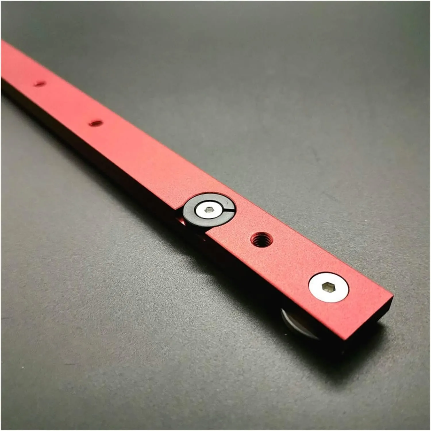 Durable T Tracks Hardware Red Woodworking T Slot Slider Practical Pusher Modification Metal Miter Tool Bar Limit Woodworking Machinery Accessories(Red 650mm)