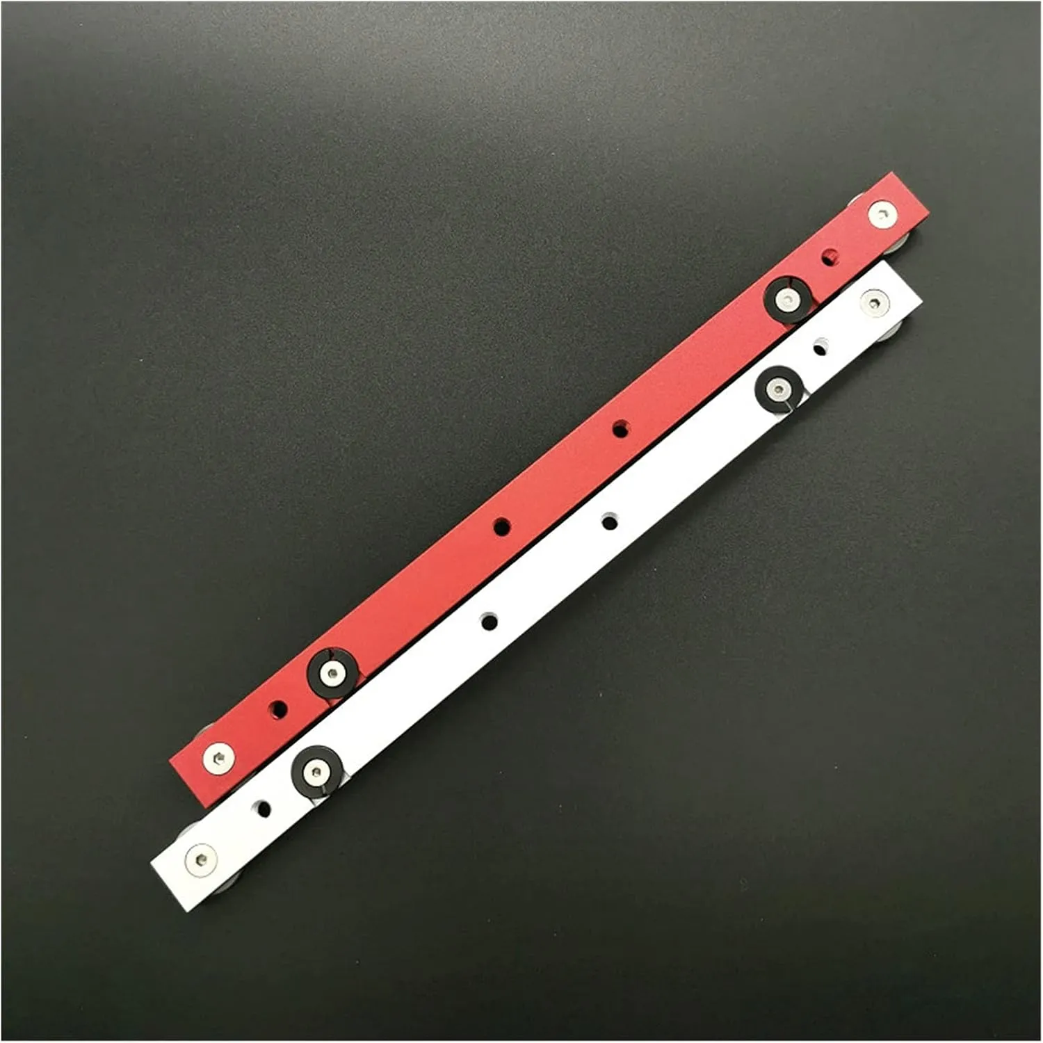 Durable T Tracks Hardware Red Woodworking T Slot Slider Practical Pusher Modification Metal Miter Tool Bar Limit Woodworking Machinery Accessories(Red 650mm)