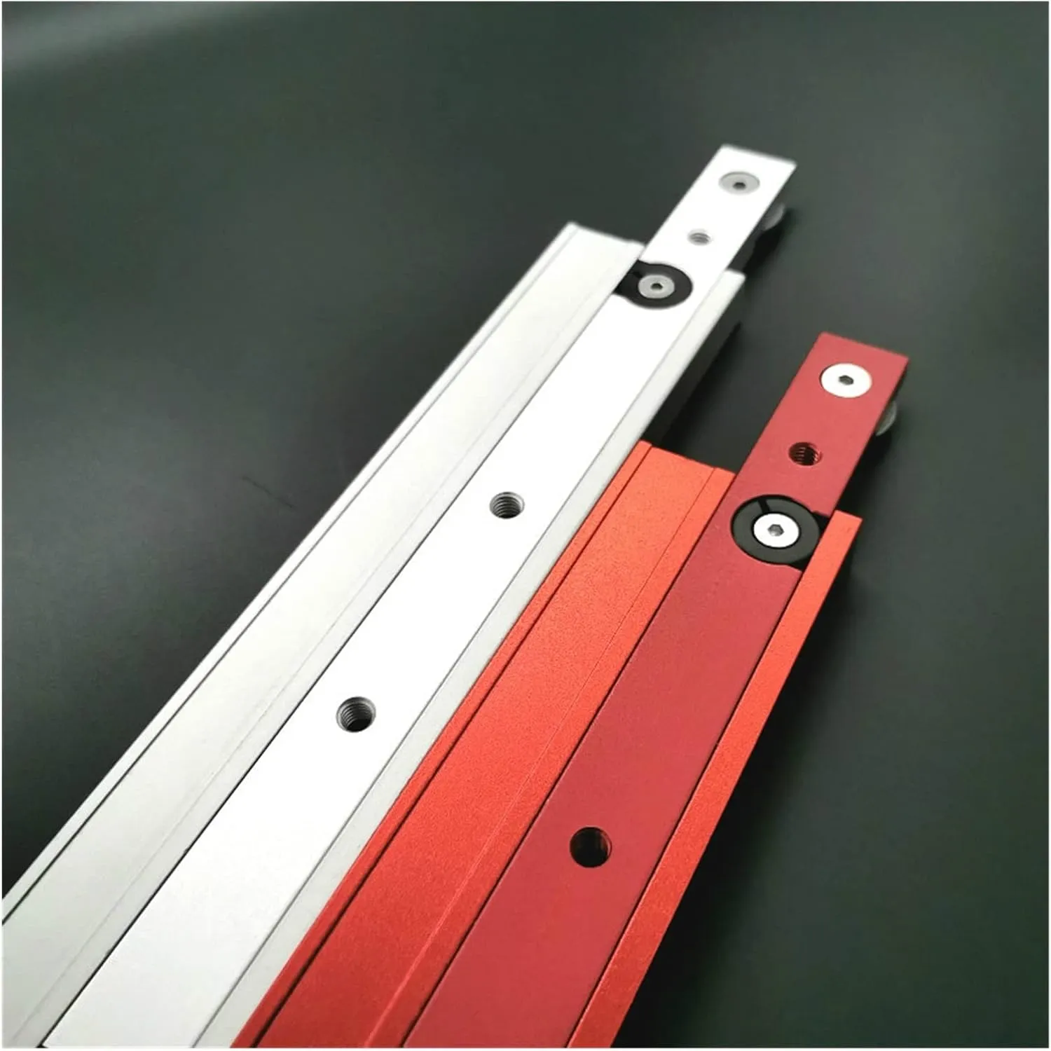 Durable T Tracks Hardware Red Woodworking T Slot Slider Practical Pusher Modification Metal Miter Tool Bar Limit Woodworking Machinery Accessories(Red 650mm)