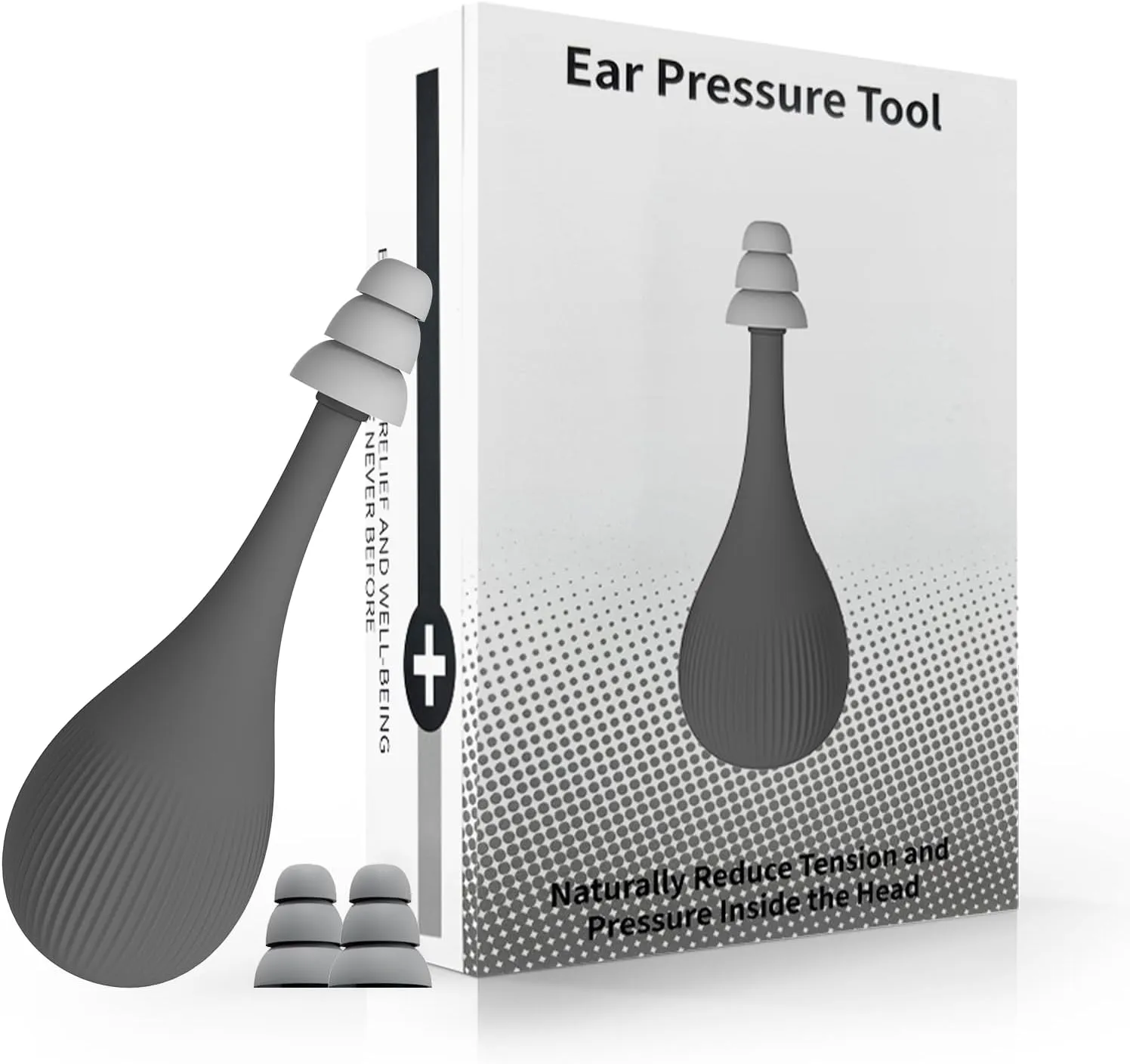 Ear Pressure Relief Device, Ear Pressure Tool, Migraine Ear Pressure Relief Device Naturelly Reduce Tension and Pressure Inside The Head