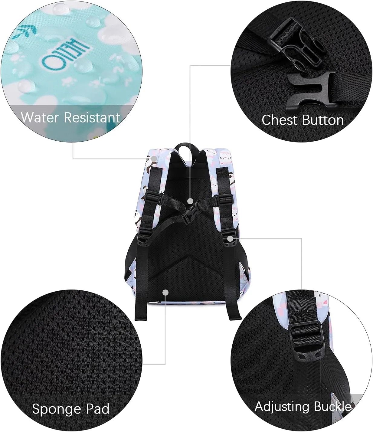 Ecodudo Little Kids Toddler Backpacks for Boys and Girls Preschool Backpack With Chest Strap